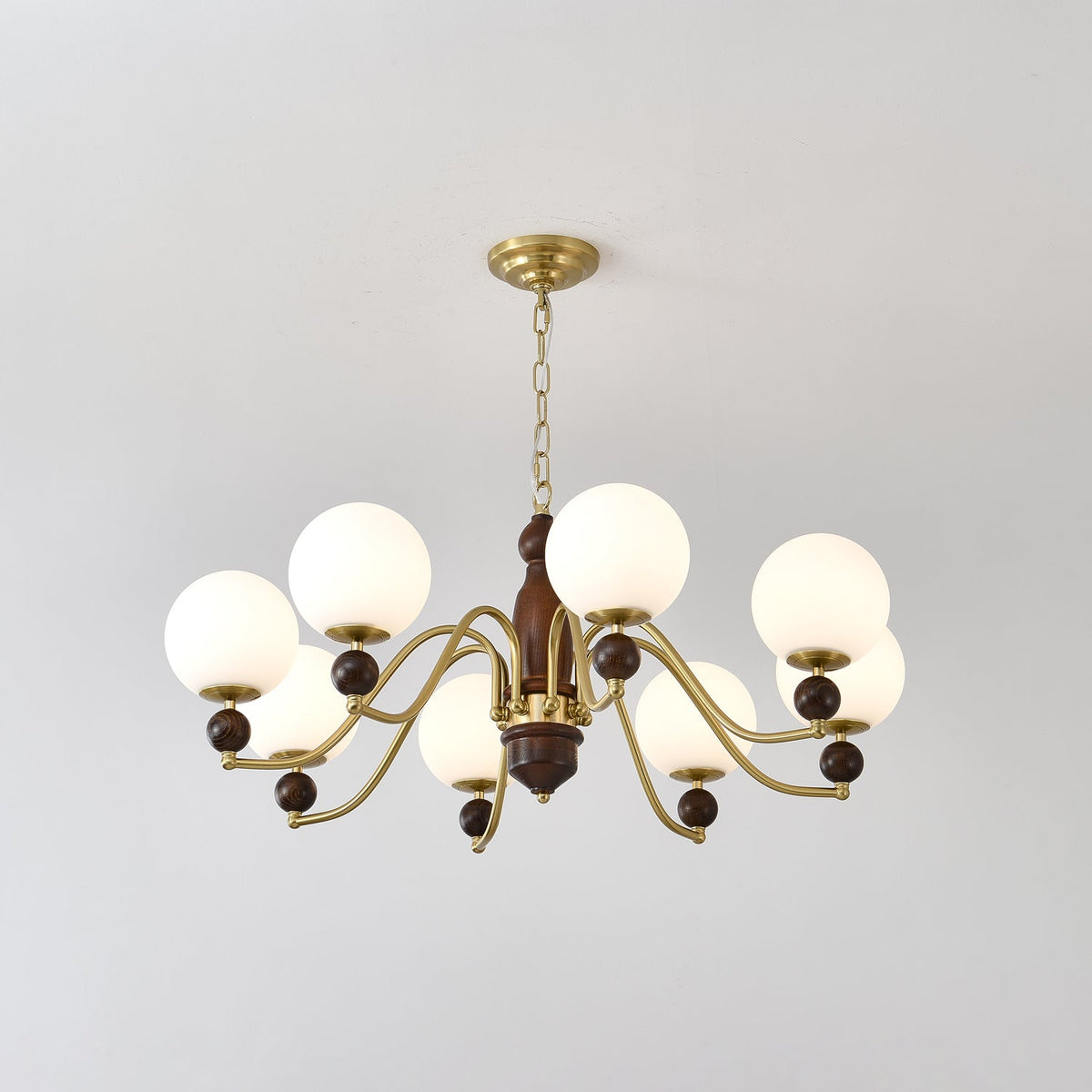 Edrella Lustre Bois Laiton Globe