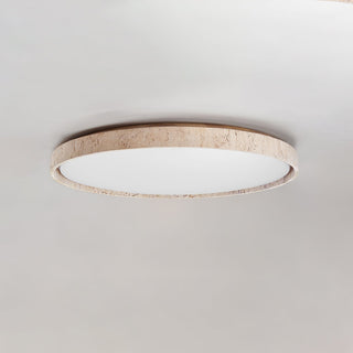 Kathy Lumière de Plafond Ronde en Travertin-Luire