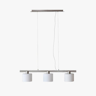 Arisha Suspension Linéaire Multi Moderne, Metal/Verre, Blanc, Chambre