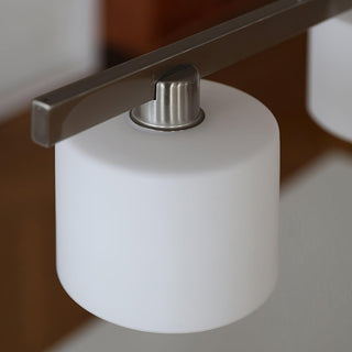 Arisha Suspension Linéaire Multi Moderne, Metal/Verre, Blanc, Chambre