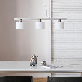 Arisha Suspension Linéaire Multi Moderne, Metal/Verre, Blanc, Chambre