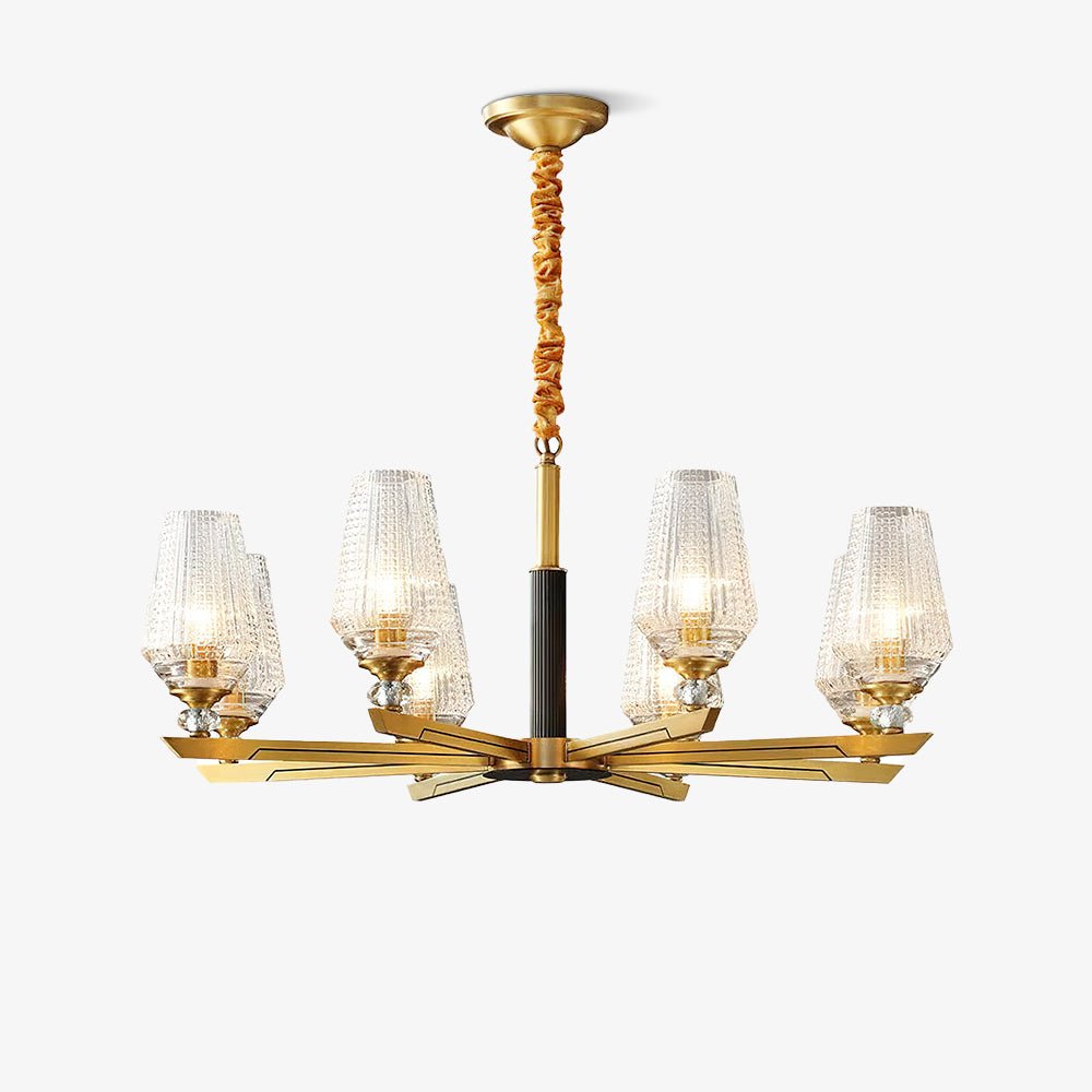 Hadriona Lustre Hexa en Laiton de Luxe