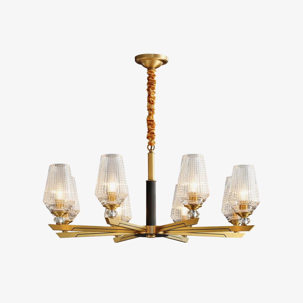Hadriona Lustre Hexa en Laiton de Luxe