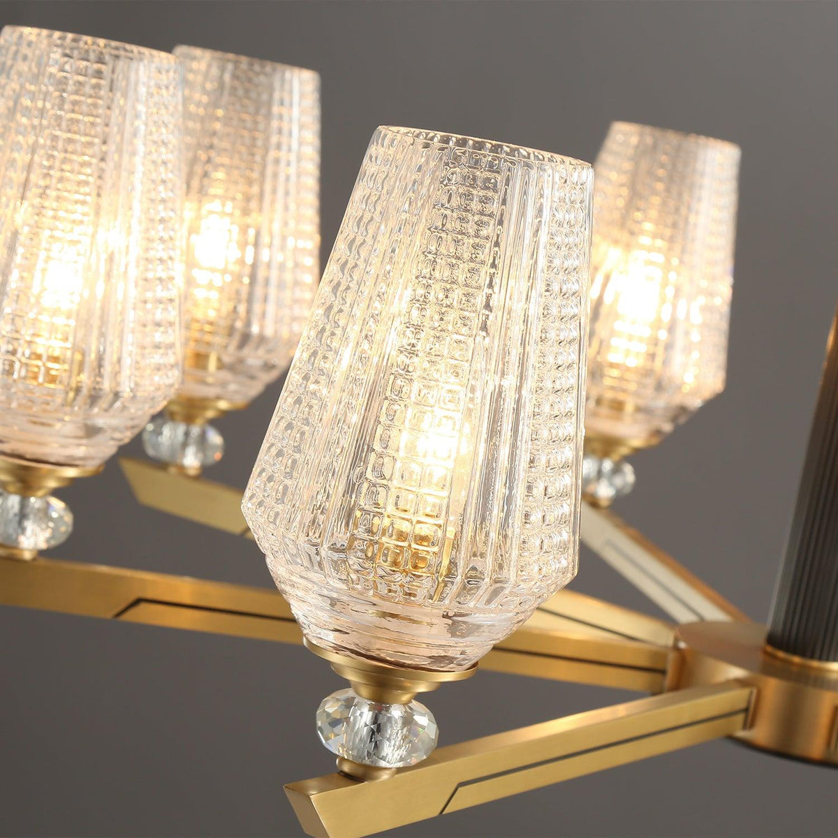 Hadriona Lustre Hexa en Laiton de Luxe