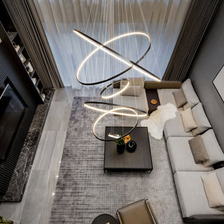 Arthaila Lustre Anneaux Modernes Minimalistes en Laiton