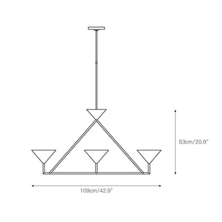 Ulveleth Lustre Métal Linéaire Minimaliste Moderne