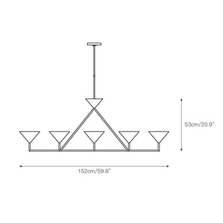 Ulveleth Lustre Métal Linéaire Minimaliste Moderne