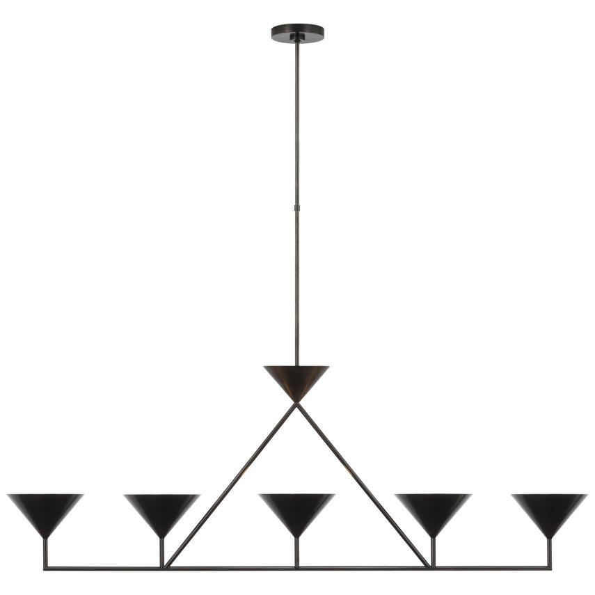 Ulveleth Lustre Métal Linéaire Minimaliste Moderne