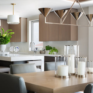 Ulveleth Lustre Métal Linéaire Minimaliste Moderne