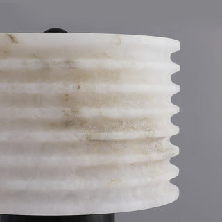 Elmarir Ribbed Alabaster Table Lamp-Neutral Decor