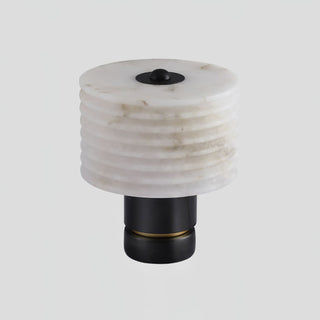 Elmarir Ribbed Alabaster Table Lamp-Neutral Decor