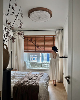 Nyshair Plafonnier en Verre Minimaliste Moderne