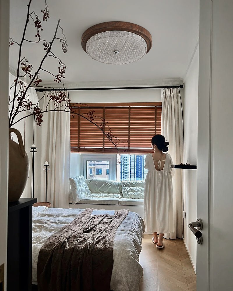 Linesa Plafonnier en Verre Minimaliste Moderne
