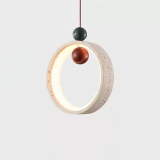Vovinyra Circulaire Travertin Pendentif Lumière