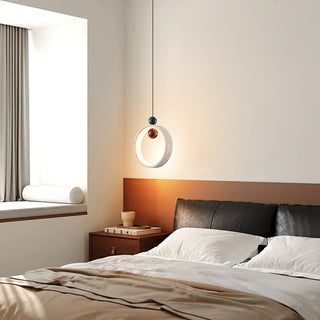 Vovinyra Circulaire Travertin Pendentif Lumière