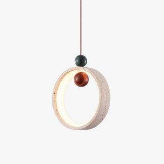 Vovinyra Circulaire Travertin Pendentif Lumière