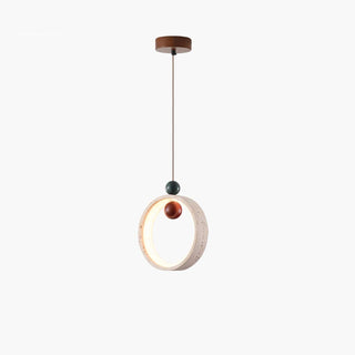 Vovinyra Circulaire Travertin Pendentif Lumière