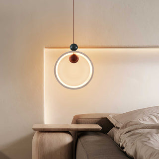 Vovinyra Circulaire Travertin Pendentif Lumière