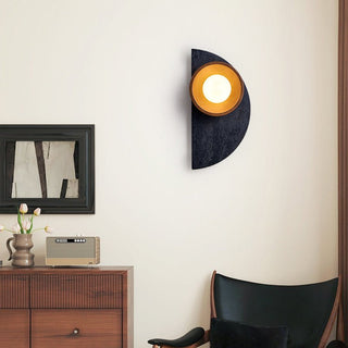 Luca Applique Murale en Bois Et Travertin Artistique