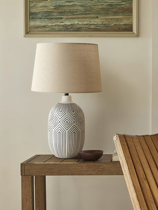 Brittany Moderne Lampe de Table en Céramique