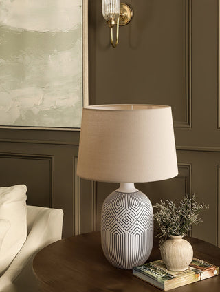 Brittany Moderne Lampe de Table en Céramique