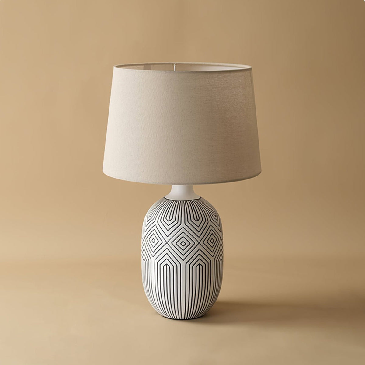 Brittany Moderne Lampe de Table en Céramique