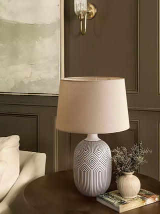 Brittany Moderne Lampe de Table en Céramique