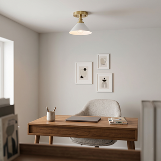 Aureleon Plafonnier en Laiton Design Minimaliste