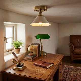 Aureleon Plafonnier en Laiton Design Minimaliste