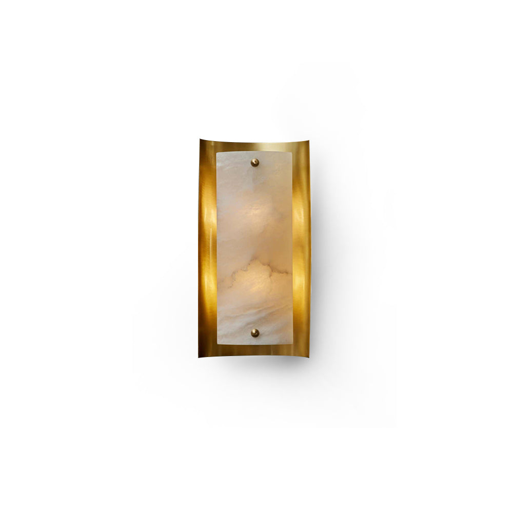 Osman Alabaster Wall Lamp mounted on a neutral wall.