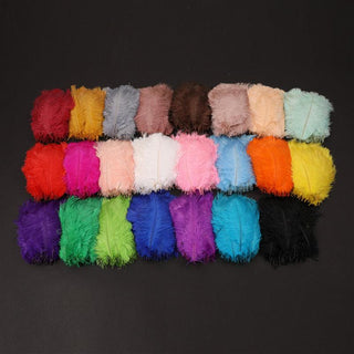 Selis Lampadaire en Laiton avec Plume d'Autruche