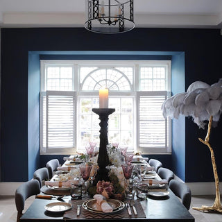 Selis Lampadaire en Laiton avec Plume d'Autruche