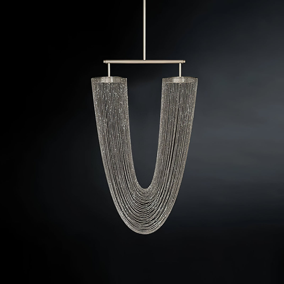Veyria Suspension en Chaîne de Cuivre Moderne