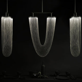 Lustra Suspension en Chaîne de Cuivre Moderne