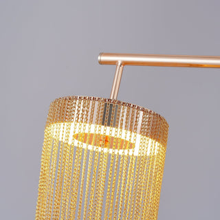 Lustra Suspension en Chaîne de Cuivre Moderne