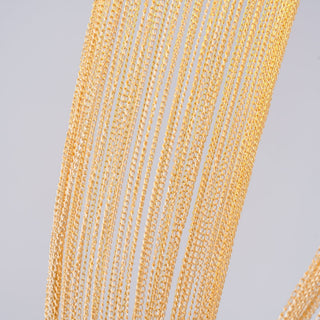 Lustra Suspension en Chaîne de Cuivre Moderne
