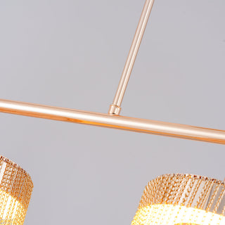 Lustra Suspension en Chaîne de Cuivre Moderne