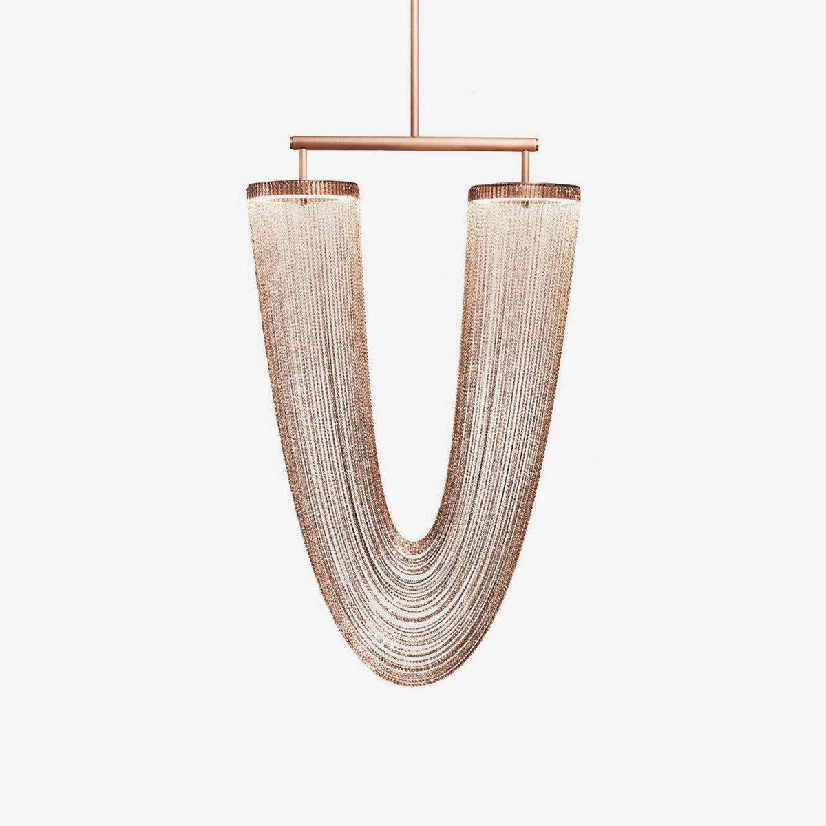 Veyria Suspension en Chaîne de Cuivre Moderne
