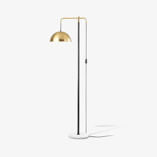 Lumirette Brass Arc Floor Lamp-Neutral Decor