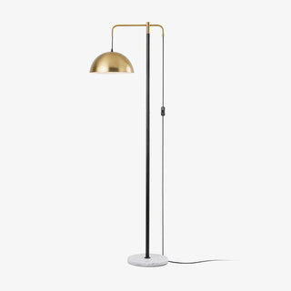 Lumirette Brass Arc Floor Lamp-Neutral Decor