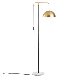 Lumirette Brass Arc Floor Lamp-Neutral Decor