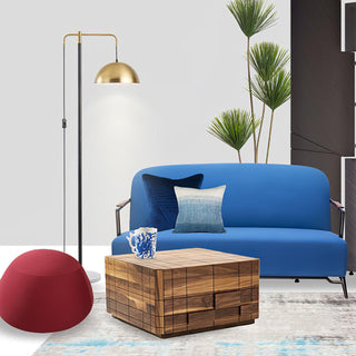 Lumirette Brass Arc Floor Lamp-Neutral Decor