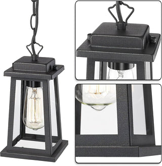 Erphaa Suspension Lanterne Métal Extérieur Vintage Traditionnelle