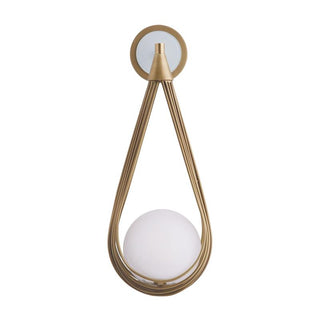 Zemirir Applique Murale Laiton Verre Minimaliste Moderne