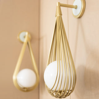 Zemirir Applique Murale Laiton Verre Minimaliste Moderne