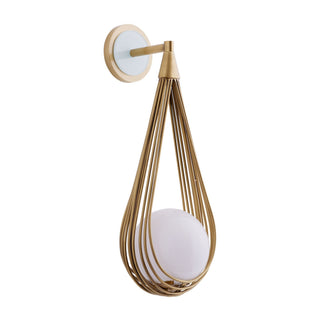 Zemirir Applique Murale Laiton Verre Minimaliste Moderne