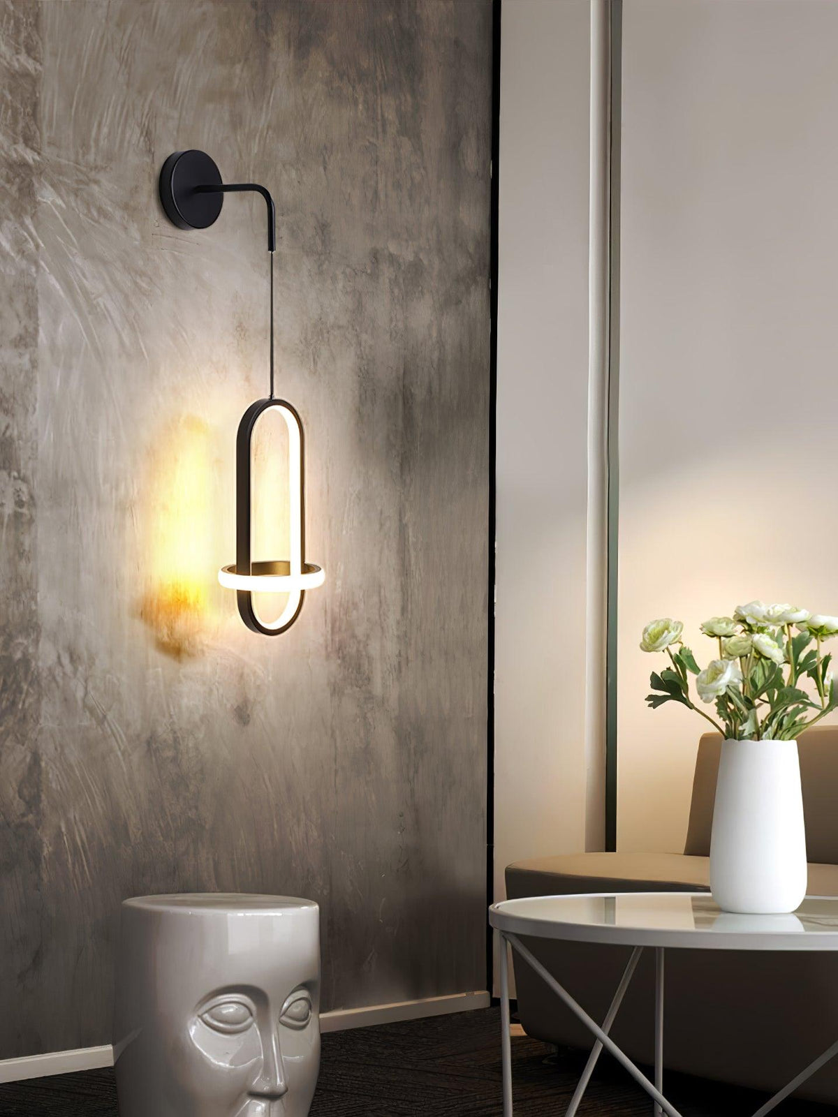 Vivianne Lampe Murale Ovale Moderne Minimaliste