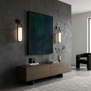 Oval Capsule Wall Sconce-Neutral Decor