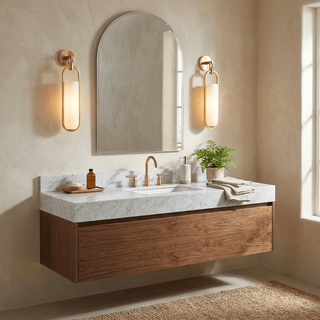 Oval Capsule Wall Sconce-Neutral Decor