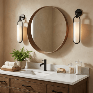 Oval Capsule Wall Sconce-Neutral Decor